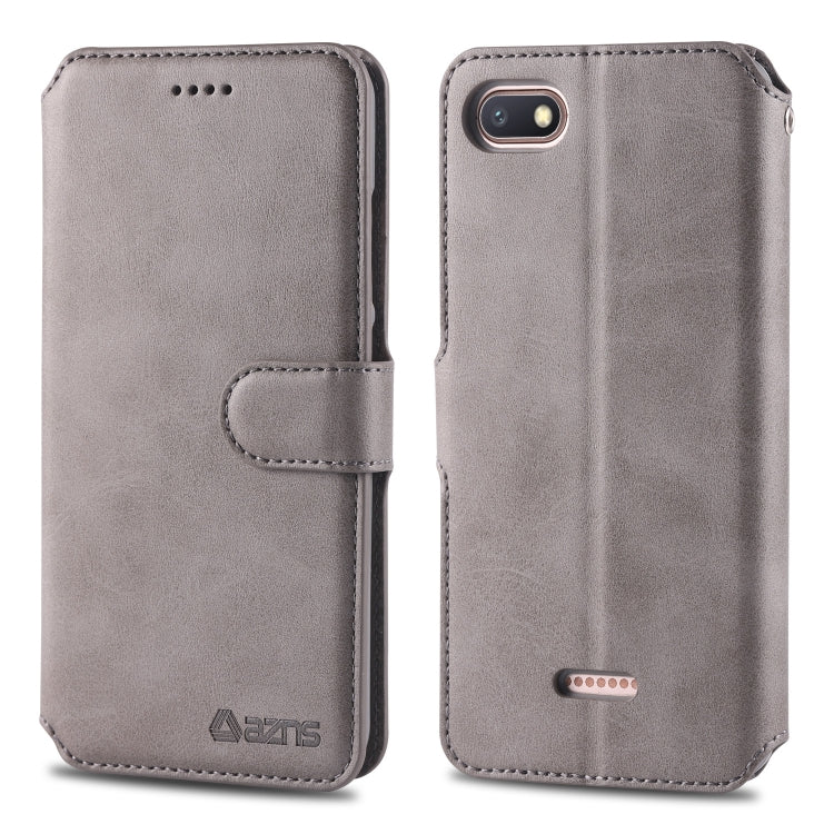 For Xiaomi Redmi 6A AZNS Calf Texture Magnetic Horizontal Flip PU Leather Case with Holder & Card Slots & Photo Frame