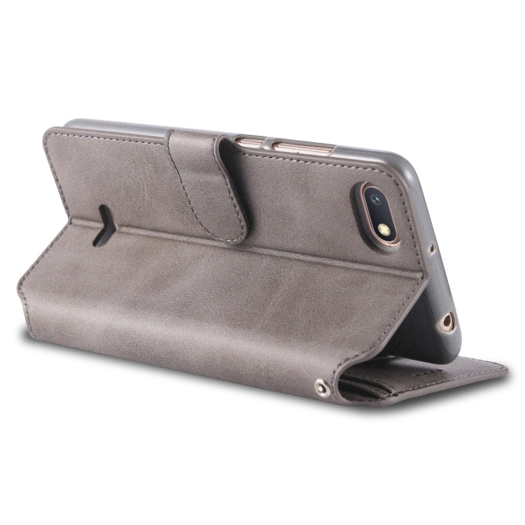 For Xiaomi Redmi 6A AZNS Calf Texture Magnetic Horizontal Flip PU Leather Case with Holder & Card Slots & Photo Frame