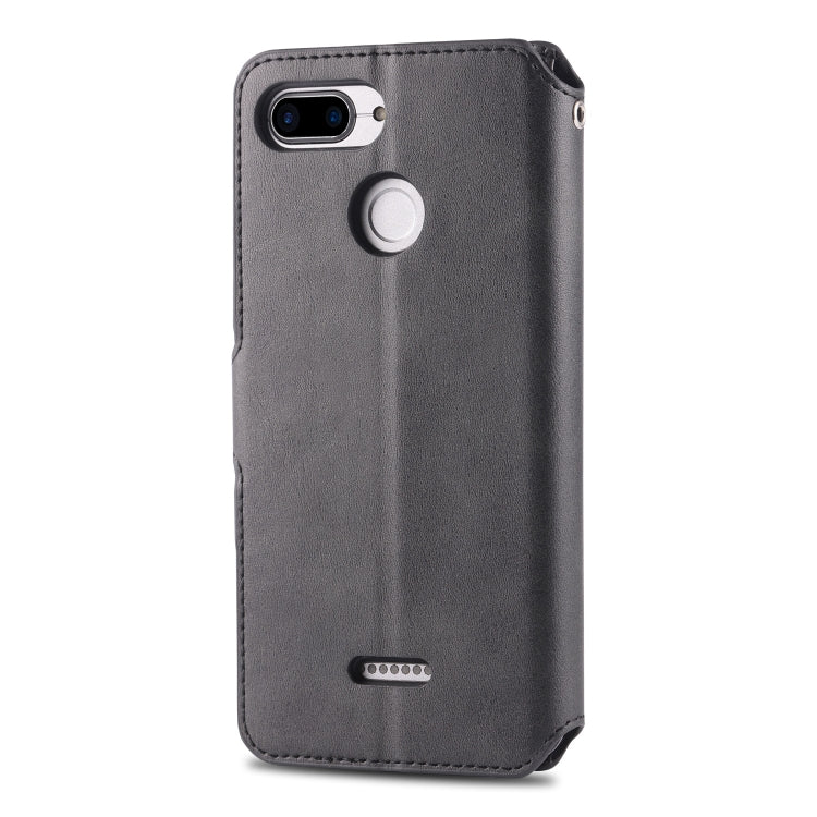 For Xiaomi Redmi 6 AZNS Calf Texture Magnetic Horizontal Flip PU Leather Case with Holder & Card Slots & Photo Frame