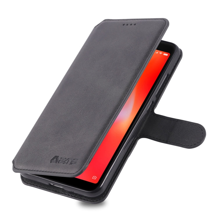 For Xiaomi Redmi 6 AZNS Calf Texture Magnetic Horizontal Flip PU Leather Case with Holder & Card Slots & Photo Frame