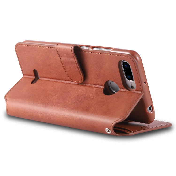 For Xiaomi Redmi 6 AZNS Calf Texture Magnetic Horizontal Flip PU Leather Case with Holder & Card Slots & Photo Frame