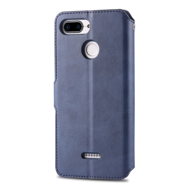 For Xiaomi Redmi 6 AZNS Calf Texture Magnetic Horizontal Flip PU Leather Case with Holder & Card Slots & Photo Frame