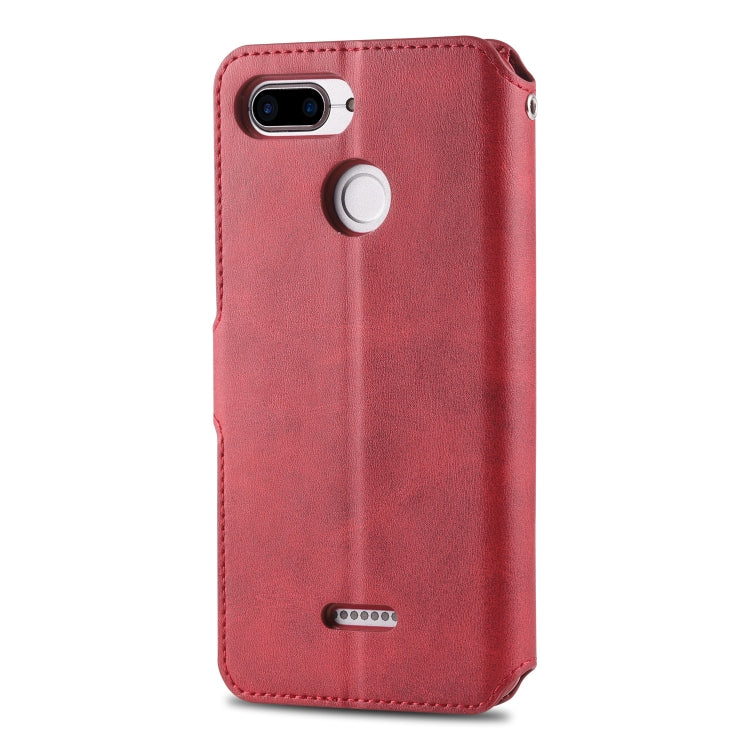 For Xiaomi Redmi 6 AZNS Calf Texture Magnetic Horizontal Flip PU Leather Case with Holder & Card Slots & Photo Frame