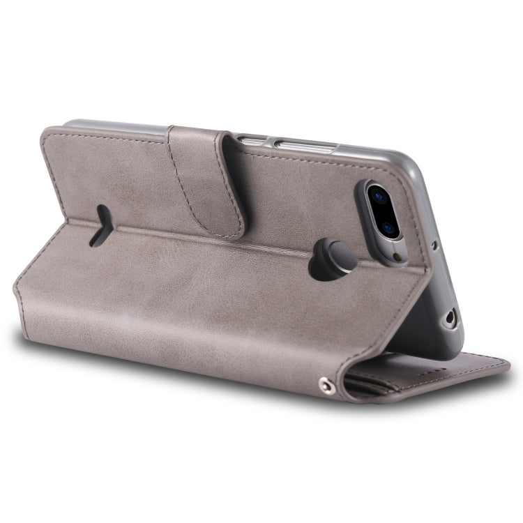 For Xiaomi Redmi 6 AZNS Calf Texture Magnetic Horizontal Flip PU Leather Case with Holder & Card Slots & Photo Frame