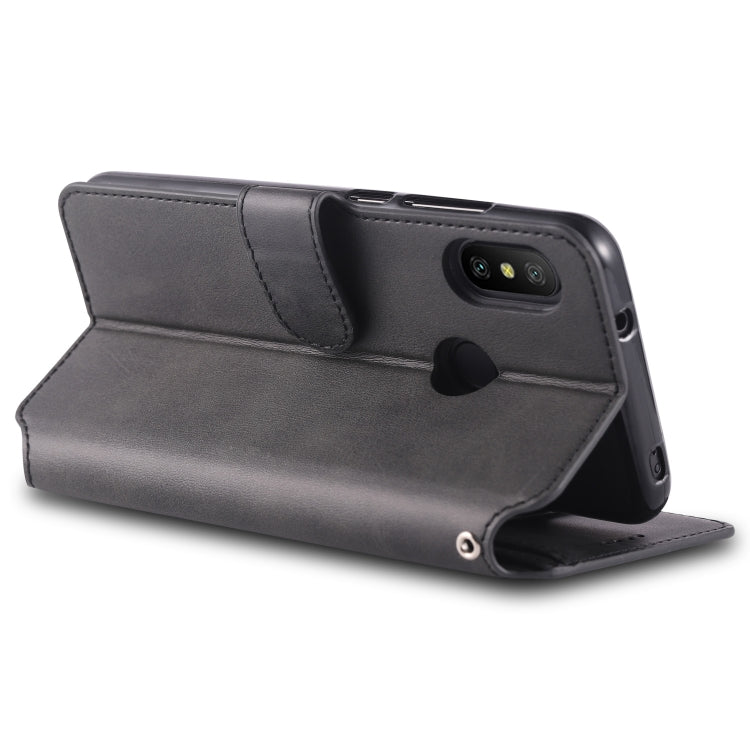 For Xiaomi Redmi Note 6 / 6 Pro AZNS Calf Texture Magnetic Horizontal Flip PU Leather Case with Holder & Card Slots & Photo Frame