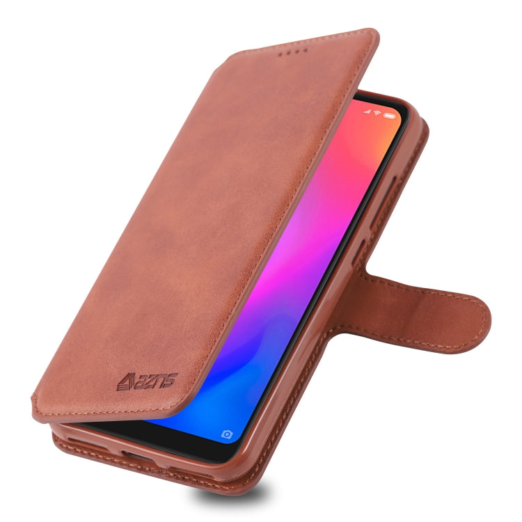 For Xiaomi Redmi Note 6 / 6 Pro AZNS Calf Texture Magnetic Horizontal Flip PU Leather Case with Holder & Card Slots & Photo Frame