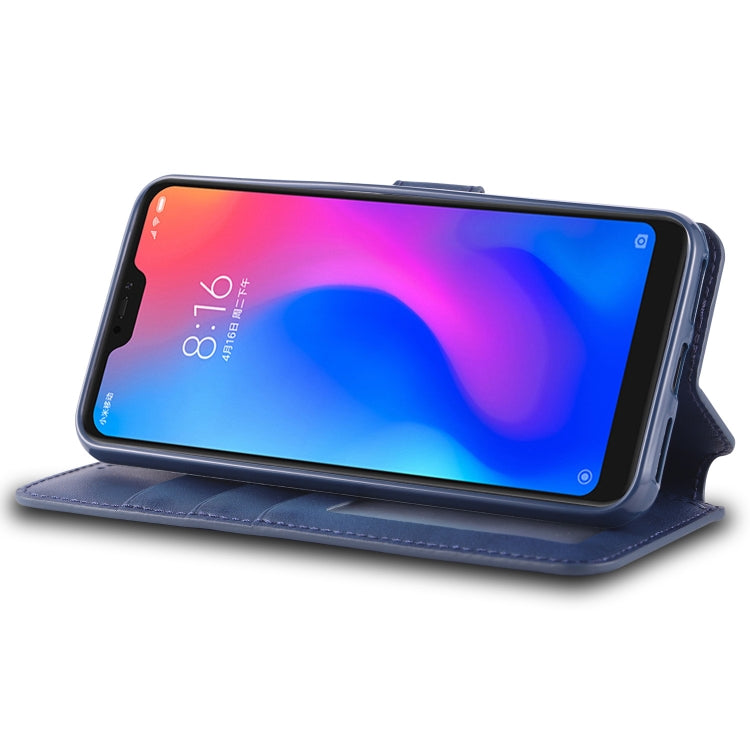 For Xiaomi Redmi Note 6 / 6 Pro AZNS Calf Texture Magnetic Horizontal Flip PU Leather Case with Holder & Card Slots & Photo Frame