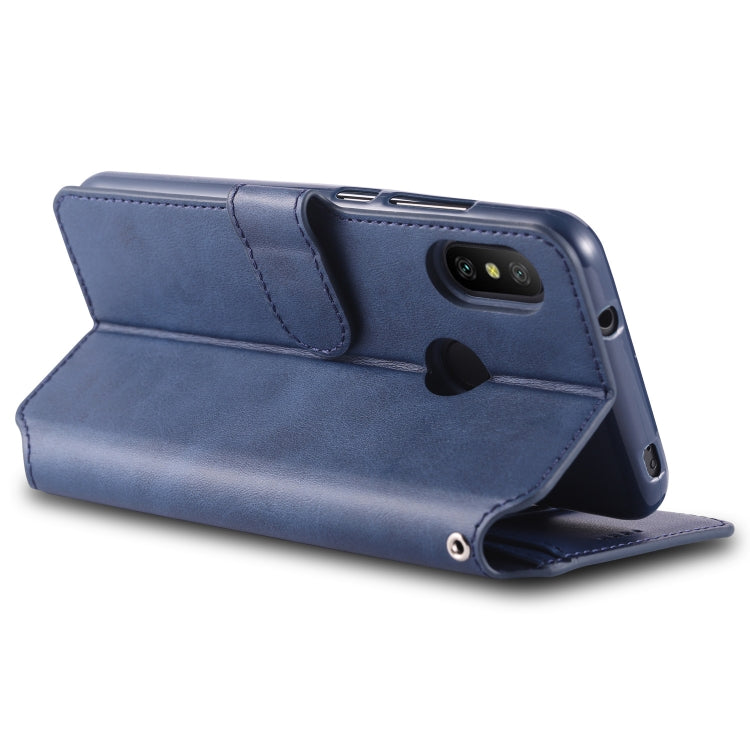 For Xiaomi Redmi Note 6 / 6 Pro AZNS Calf Texture Magnetic Horizontal Flip PU Leather Case with Holder & Card Slots & Photo Frame