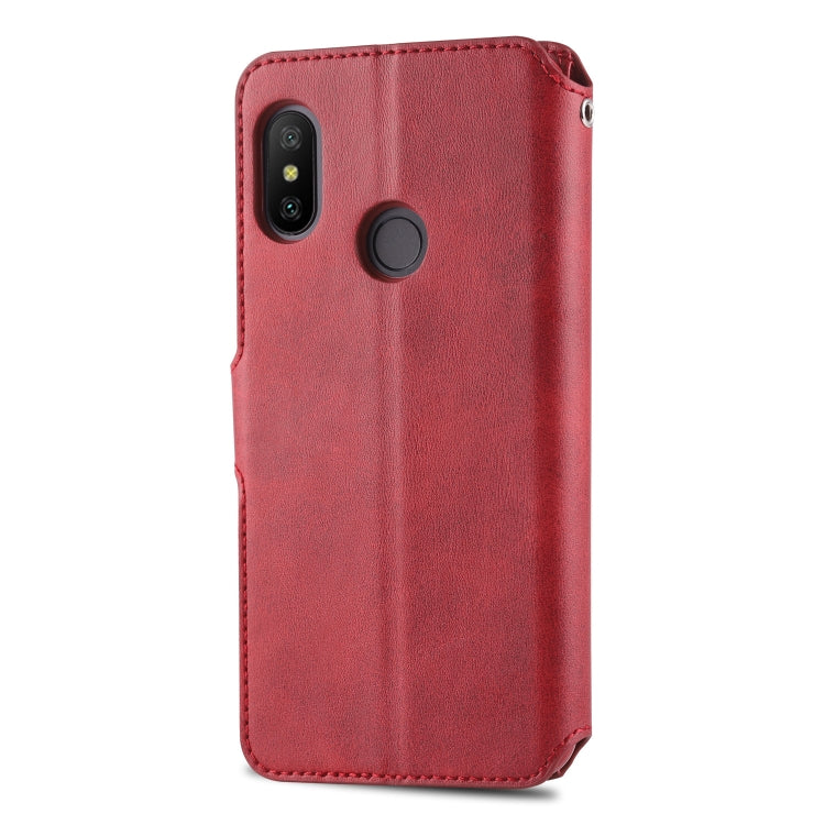 For Xiaomi Redmi Note 6 / 6 Pro AZNS Calf Texture Magnetic Horizontal Flip PU Leather Case with Holder & Card Slots & Photo Frame