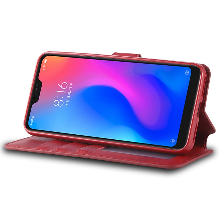 For Xiaomi Redmi Note 6 / 6 Pro AZNS Calf Texture Magnetic Horizontal Flip PU Leather Case with Holder & Card Slots & Photo Frame