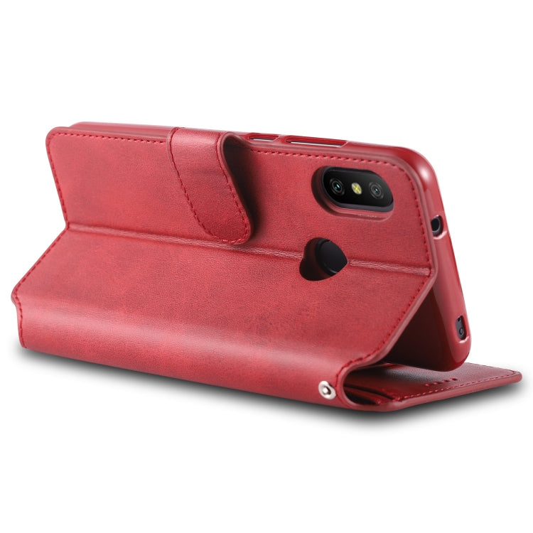 For Xiaomi Redmi Note 6 / 6 Pro AZNS Calf Texture Magnetic Horizontal Flip PU Leather Case with Holder & Card Slots & Photo Frame