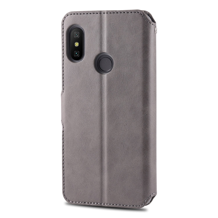 For Xiaomi Redmi Note 6 / 6 Pro AZNS Calf Texture Magnetic Horizontal Flip PU Leather Case with Holder & Card Slots & Photo Frame