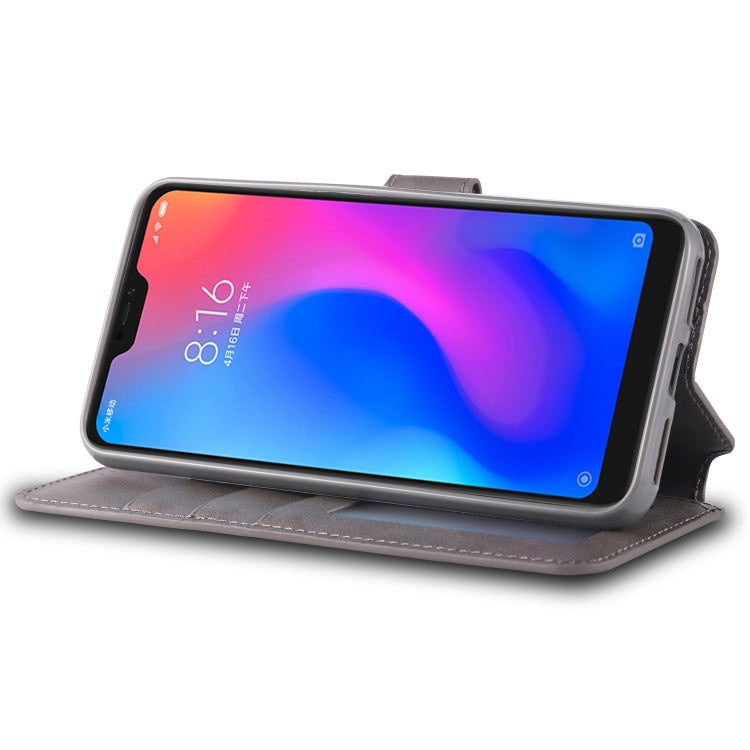 For Xiaomi Redmi Note 6 / 6 Pro AZNS Calf Texture Magnetic Horizontal Flip PU Leather Case with Holder & Card Slots & Photo Frame