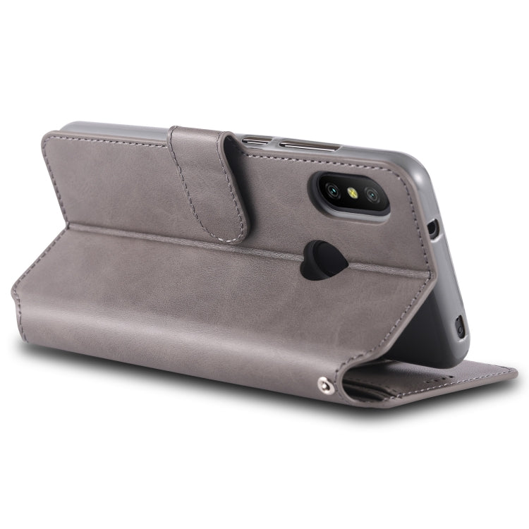 For Xiaomi Redmi Note 6 / 6 Pro AZNS Calf Texture Magnetic Horizontal Flip PU Leather Case with Holder & Card Slots & Photo Frame