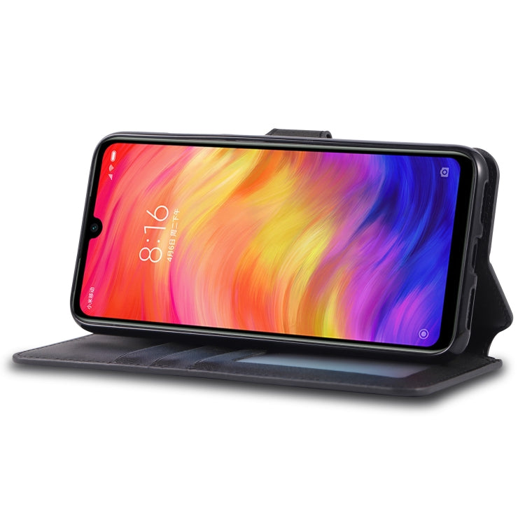For Xiaomi Redmi 7 AZNS Calf Texture Magnetic Horizontal Flip PU Leather Case with Holder & Card Slots & Photo Frame