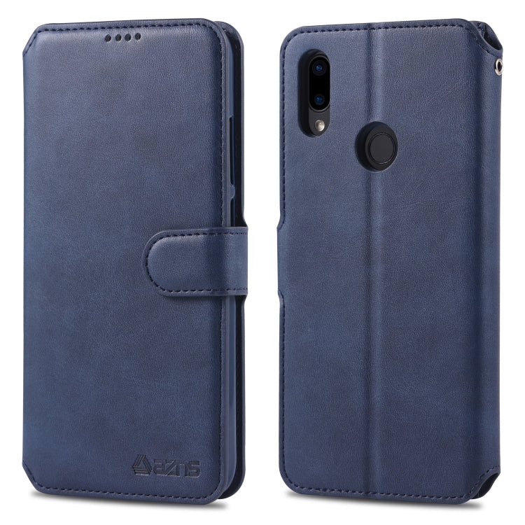 For Xiaomi Redmi 7 AZNS Calf Texture Magnetic Horizontal Flip PU Leather Case with Holder & Card Slots & Photo Frame