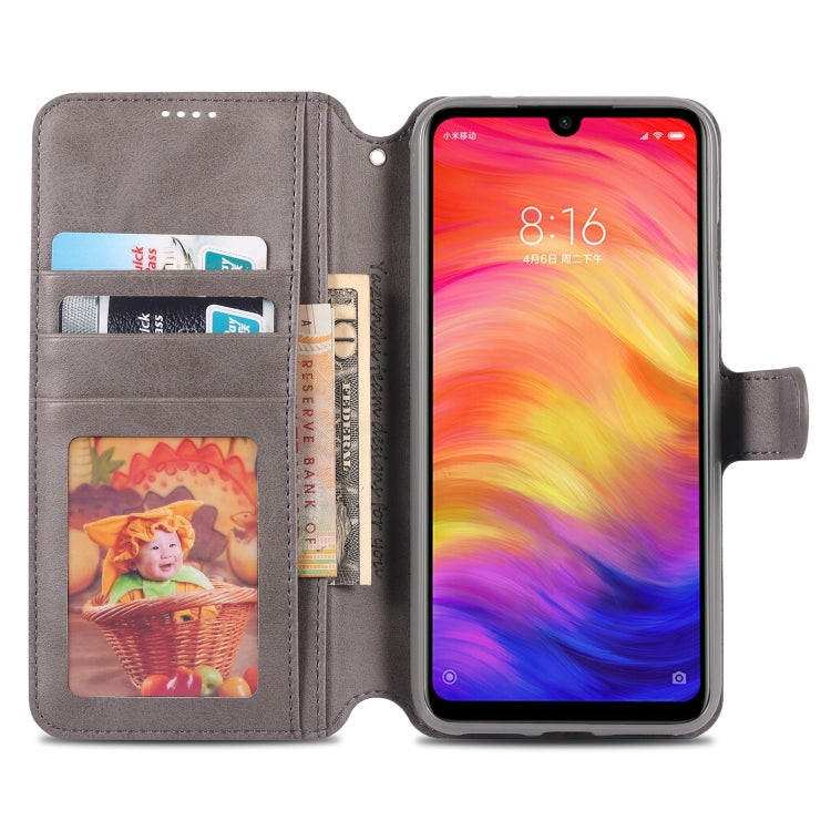 For Xiaomi Redmi 7 AZNS Calf Texture Magnetic Horizontal Flip PU Leather Case with Holder & Card Slots & Photo Frame