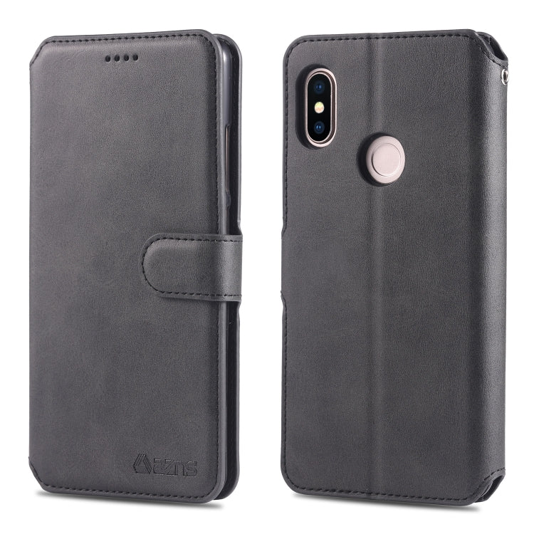 For Xiaomi Redmi Note 5 AZNS Calf Texture Magnetic Horizontal Flip PU Leather Case with Holder & Card Slots & Photo Frame