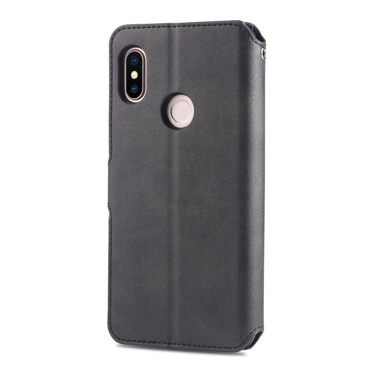 For Xiaomi Redmi Note 5 AZNS Calf Texture Magnetic Horizontal Flip PU Leather Case with Holder & Card Slots & Photo Frame