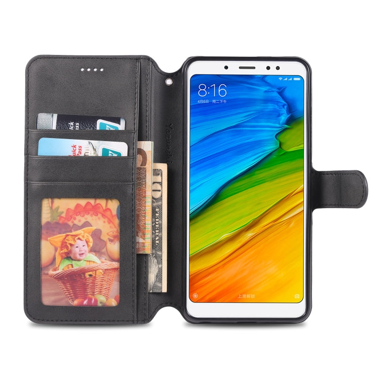 For Xiaomi Redmi Note 5 AZNS Calf Texture Magnetic Horizontal Flip PU Leather Case with Holder & Card Slots & Photo Frame