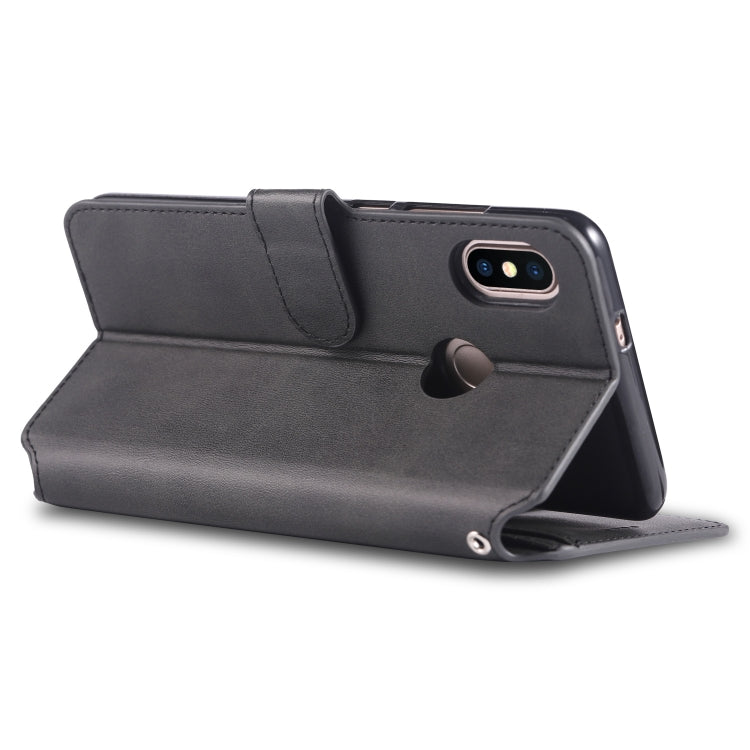 For Xiaomi Redmi Note 5 AZNS Calf Texture Magnetic Horizontal Flip PU Leather Case with Holder & Card Slots & Photo Frame