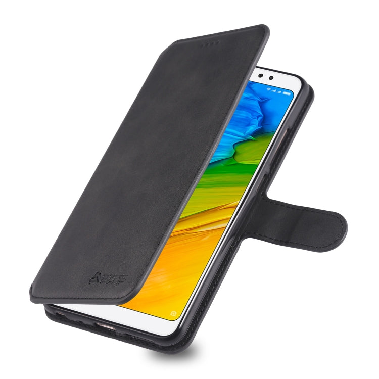 For Xiaomi Redmi Note 5 AZNS Calf Texture Magnetic Horizontal Flip PU Leather Case with Holder & Card Slots & Photo Frame