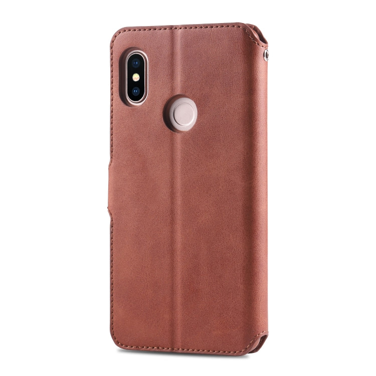 For Xiaomi Redmi Note 5 AZNS Calf Texture Magnetic Horizontal Flip PU Leather Case with Holder & Card Slots & Photo Frame