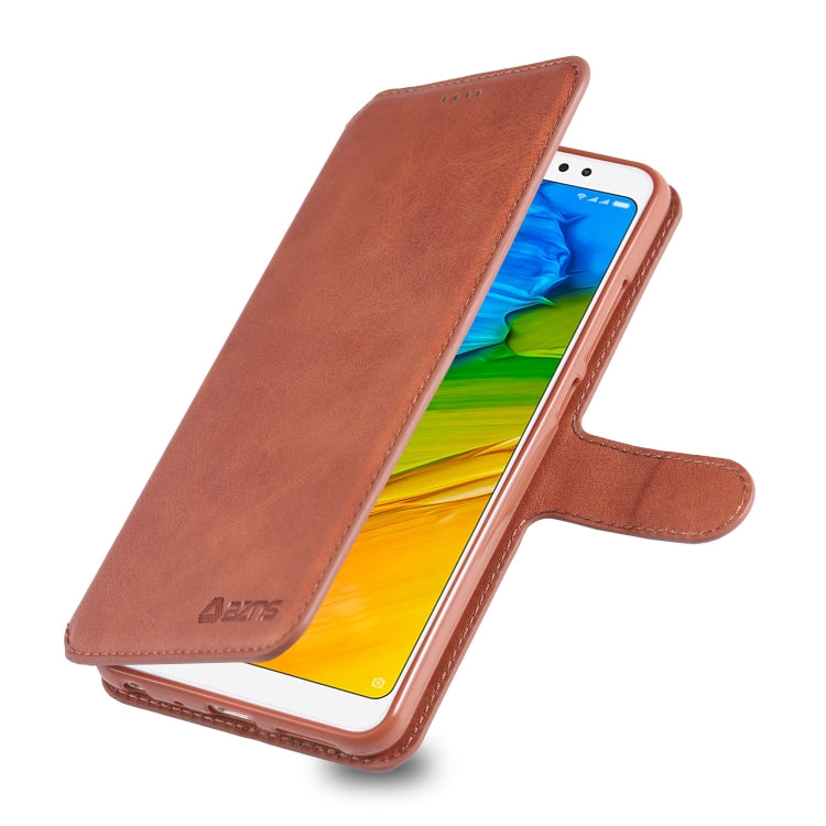 For Xiaomi Redmi Note 5 AZNS Calf Texture Magnetic Horizontal Flip PU Leather Case with Holder & Card Slots & Photo Frame