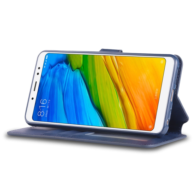 For Xiaomi Redmi Note 5 AZNS Calf Texture Magnetic Horizontal Flip PU Leather Case with Holder & Card Slots & Photo Frame