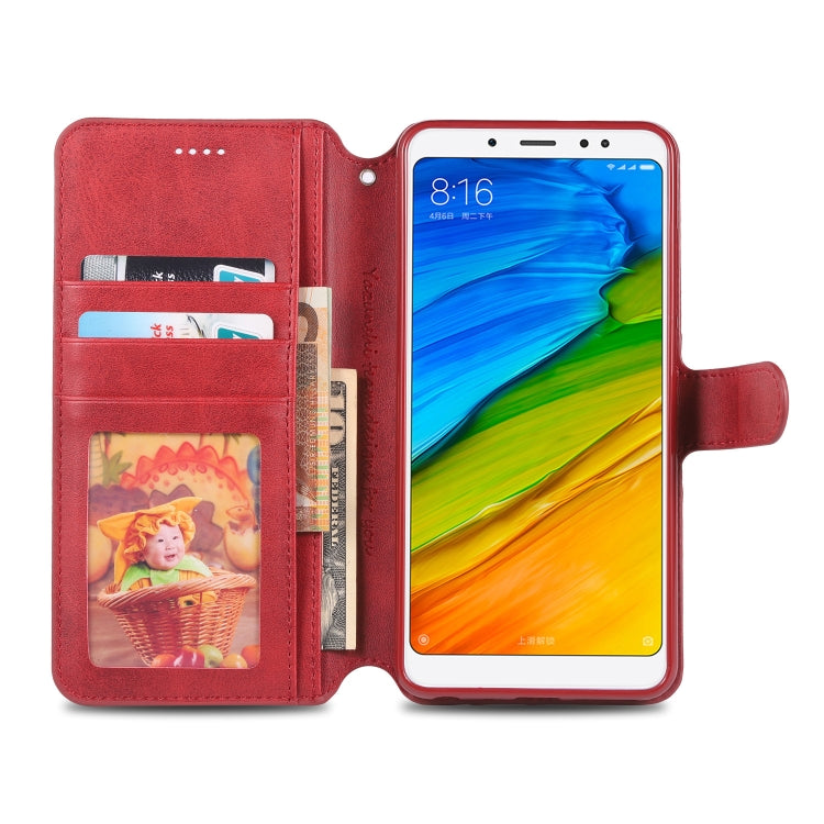 For Xiaomi Redmi Note 5 AZNS Calf Texture Magnetic Horizontal Flip PU Leather Case with Holder & Card Slots & Photo Frame
