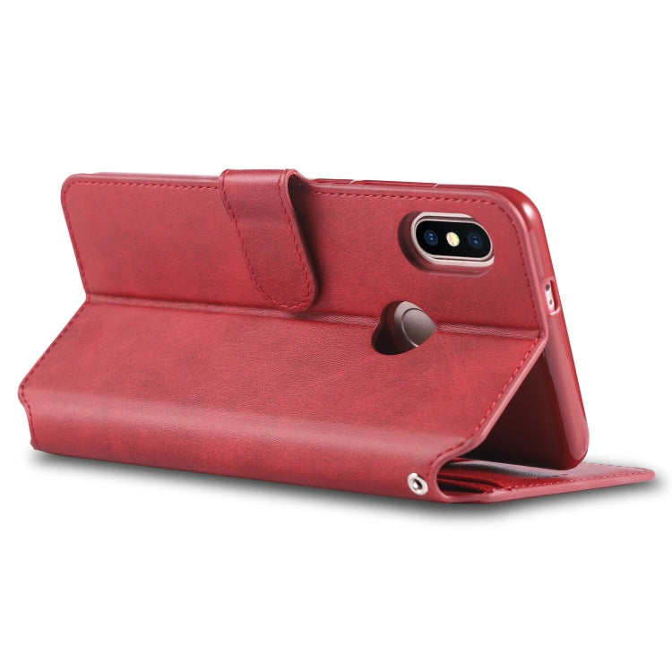 For Xiaomi Redmi Note 5 AZNS Calf Texture Magnetic Horizontal Flip PU Leather Case with Holder & Card Slots & Photo Frame