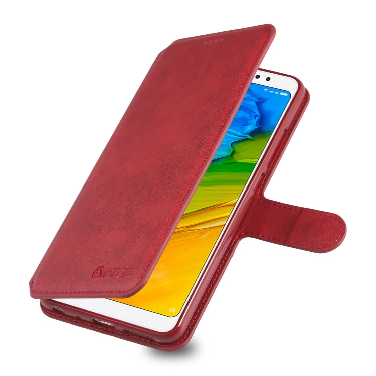 For Xiaomi Redmi Note 5 AZNS Calf Texture Magnetic Horizontal Flip PU Leather Case with Holder & Card Slots & Photo Frame