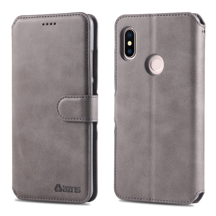 For Xiaomi Redmi Note 5 AZNS Calf Texture Magnetic Horizontal Flip PU Leather Case with Holder & Card Slots & Photo Frame