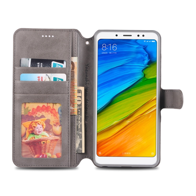 For Xiaomi Redmi Note 5 AZNS Calf Texture Magnetic Horizontal Flip PU Leather Case with Holder & Card Slots & Photo Frame