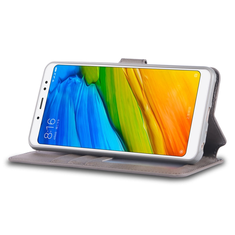 For Xiaomi Redmi Note 5 AZNS Calf Texture Magnetic Horizontal Flip PU Leather Case with Holder & Card Slots & Photo Frame