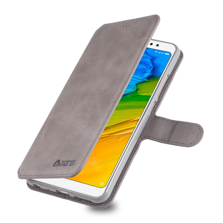 For Xiaomi Redmi Note 5 AZNS Calf Texture Magnetic Horizontal Flip PU Leather Case with Holder & Card Slots & Photo Frame