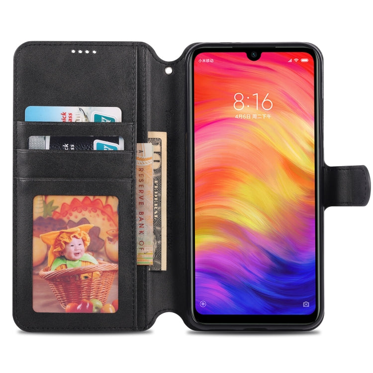 For Xiaomi Redmi Note7 AZNS Calf Texture Magnetic Horizontal Flip PU Leather Case with Holder & Card Slots & Photo Frame