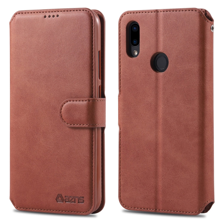 For Xiaomi Redmi Note7 AZNS Calf Texture Magnetic Horizontal Flip PU Leather Case with Holder & Card Slots & Photo Frame