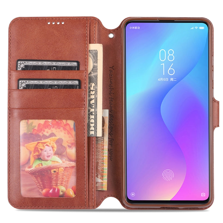 For Xiaomi Redmi K20 / K20 Pro AZNS Calf Texture Magnetic Horizontal Flip PU Leather Case with Holder & Card Slots & Photo Frame