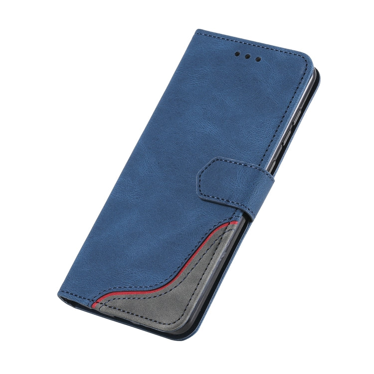 For Xiaomi Redmi 9C Three-color Stitching Calf Texture Horizontal Flip Leather Case with Holder & Card Slots & Wallet