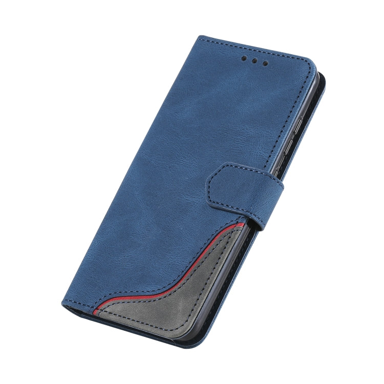 For Xiaomi Redmi Note 10 Pro Max Three-color Stitching Calf Texture Horizontal Flip Leather Case with Holder & Card Slots & Wallet