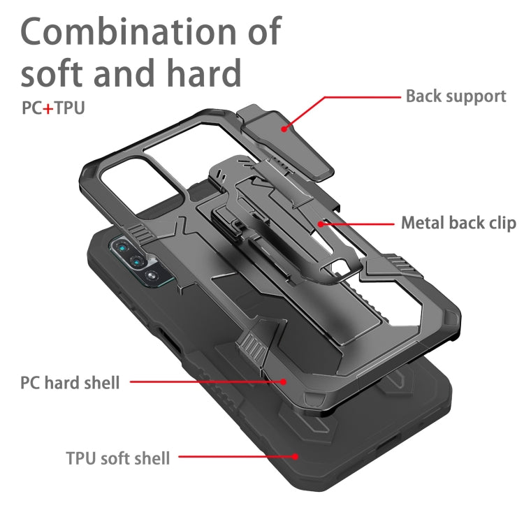 For Xiaomi Redmi Note 10 5G Armor Warrior Shockproof PC + TPU Protective Case
