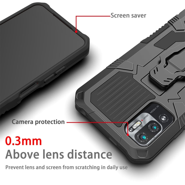 For Xiaomi Redmi Note 10 5G Armor Warrior Shockproof PC + TPU Protective Case