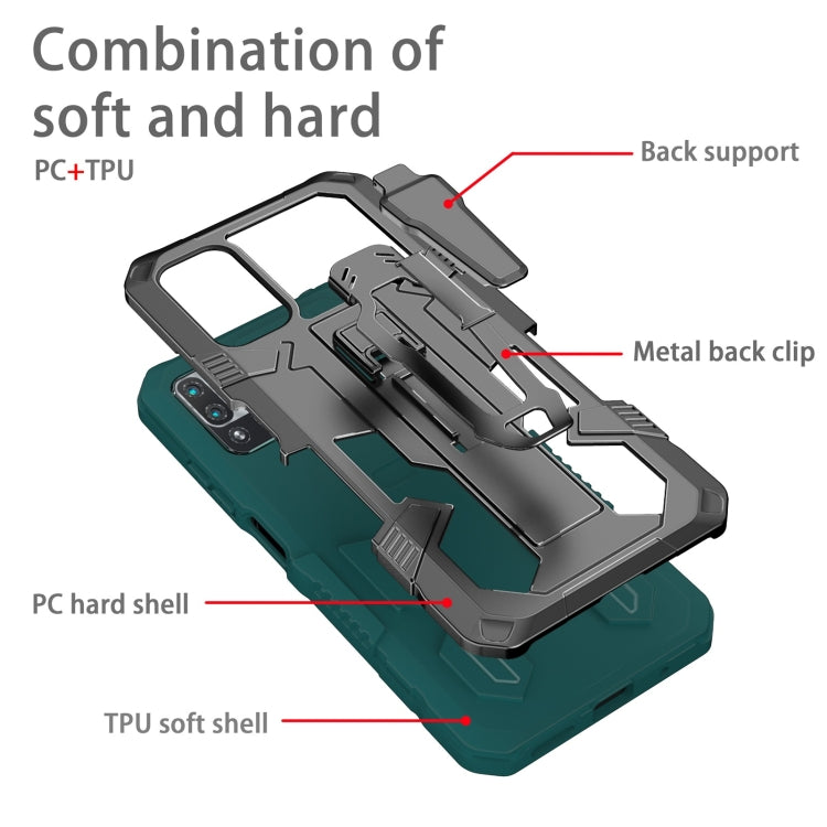 For Xiaomi Redmi Note 10 5G Armor Warrior Shockproof PC + TPU Protective Case