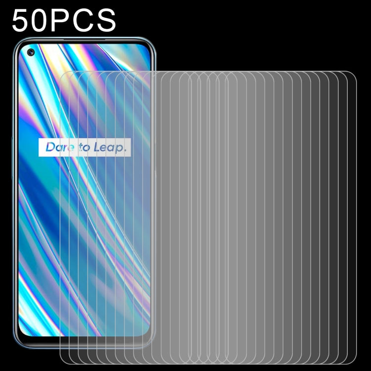 For OPPO Realme Q3 5G / Q3i 5G 50 PCS 0.26mm 9H 2.5D Tempered Glass Film