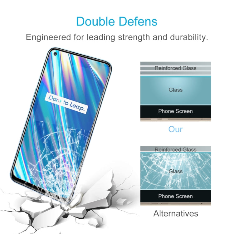 For OPPO Realme Q3 5G / Q3i 5G 50 PCS 0.26mm 9H 2.5D Tempered Glass Film