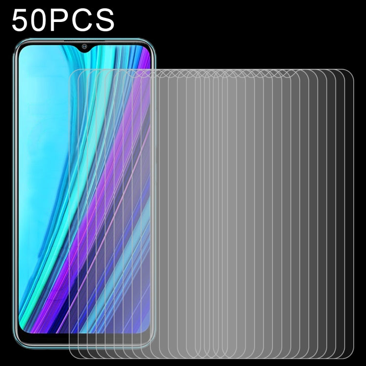 For OPPO Realme Narzo 30A / Narzo 20A / Narzo 20 50 PCS 0.26mm 9H 2.5D Tempered Glass Film