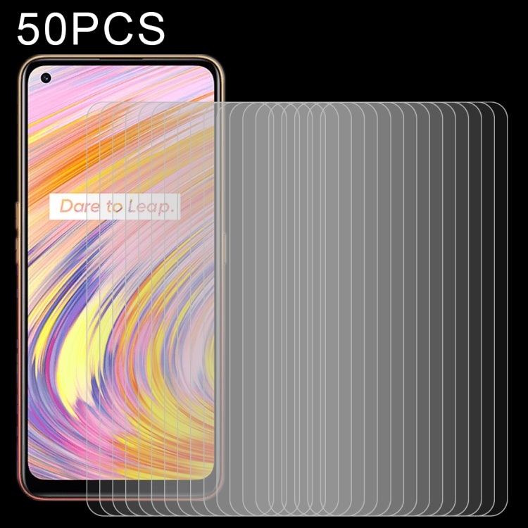 For OPPO Realme V15 5G 50 PCS 0.26mm 9H 2.5D Tempered Glass Film