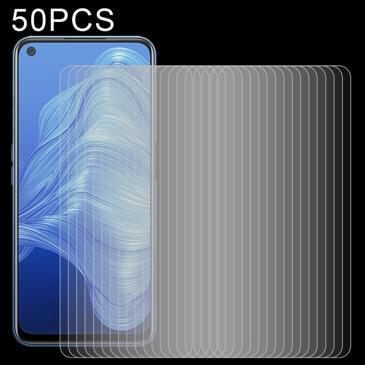 For OPPO Realme 7 5G / 7i / 7 Global / 7 Asia 50 PCS 0.26mm 9H 2.5D Tempered Glass Film