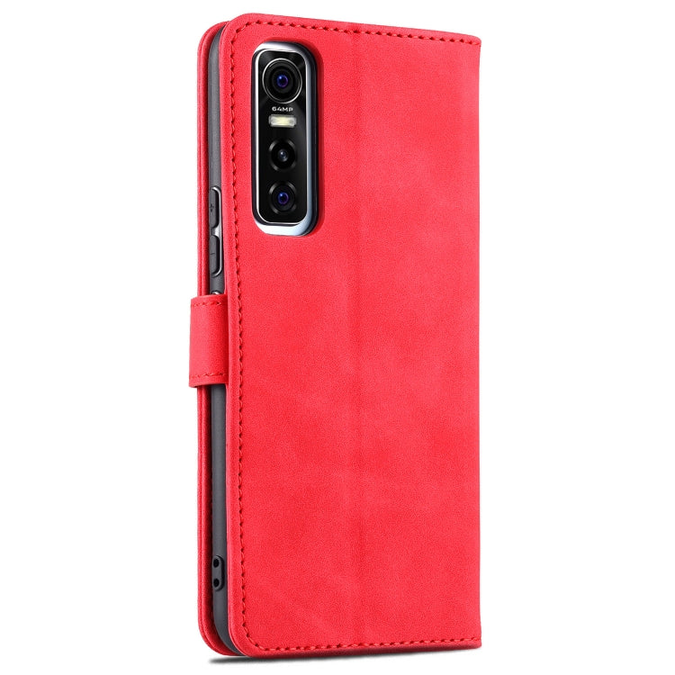 For vivo Y73s / S7e AZNS Skin Feel Calf Texture Horizontal Flip Leather Case with Card Slots & Holder & Wallet